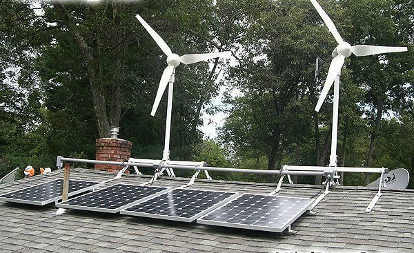 солнечные батарее и ветряки для экономного отопления