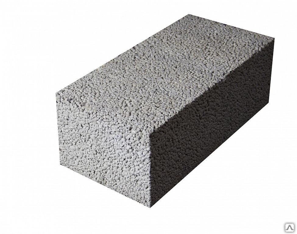 Полнотелый монолитный керамзитобетонный блок для нагруженных стен и цоколя